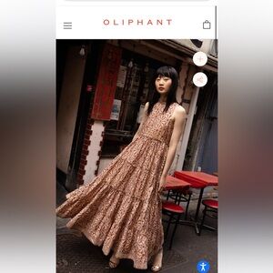 Oliphant RUFFLE TIERED MAXI- ROMAN WINE, small